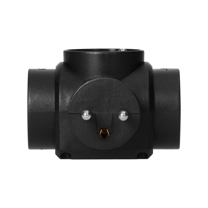 140106-Power splitter 3x2P+E, black, for Belgium and France