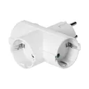 140107- Power splitter 3x2P+E (Schuko), white, for Netherlands and Germany - ORN