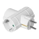 140107- Power splitter 3x2P+E (Schuko), white, for Netherlands and Germany - ORN