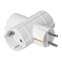 140107- Power splitter 3x2P+E (Schuko), white, for Netherlands and Germany - ORN
