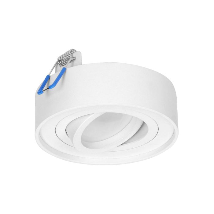 140323- Cadre décoratif SORMUS pour spot, MR16/GU10 max 50W, orientable, rond, blanc-ORN