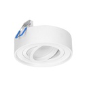 140323- Cadre décoratif SORMUS pour spot, MR16/GU10 max 50W, orientable, rond, blanc-ORN