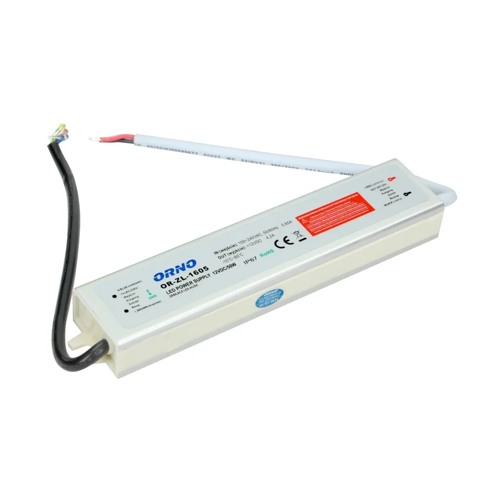 140327- LED driver AC/DC 12V/50W, IP67-ORN