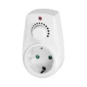 140343- Variateur enfichable avec prise de courant supplémentaire (Schuko), max.280W-ORN