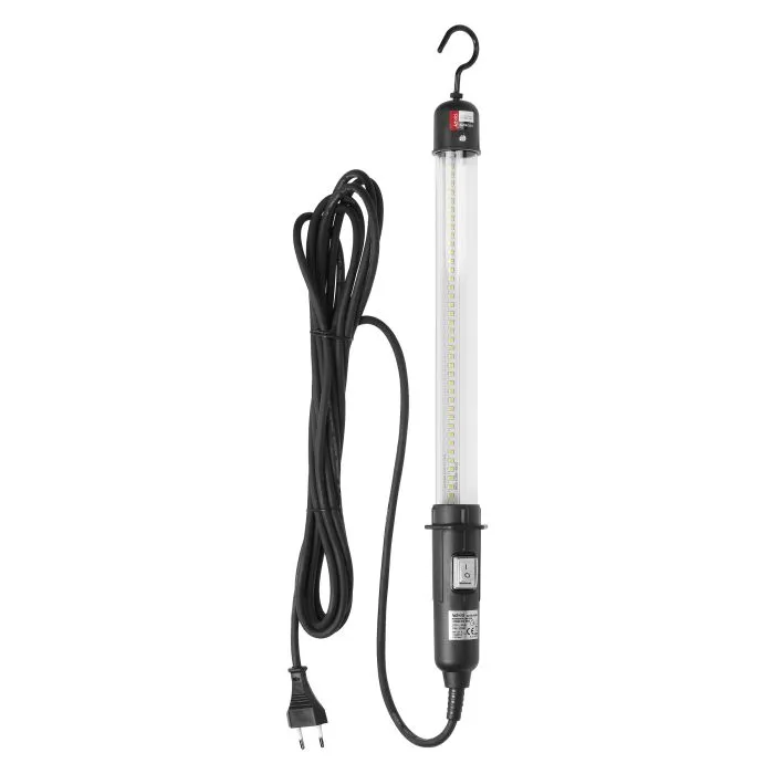 140350- Lampe de travail LED, 8,5W, 500lm, IP44, 6000K, fil 2x0,75mm² - 5m-ORN