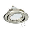 140359- SUTRI RM decorative frame for spotlight, MR16/GU10 max 50W, round, adjustable light beam, satin-ORN