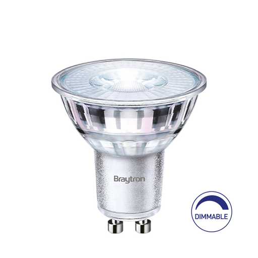 [BRYBA27-60651] 101037 - 5.5W GU10 38D DIMMABLE GLASS 4000K LED BULB - BRY