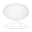 140387- MARIN, ceiling light with microwave motion sensor, 60W, E27, IP20, mat glass
