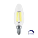 120132 - 4W E14 C35 CLEAR DIMMABLE 2700K LED BULB BRY