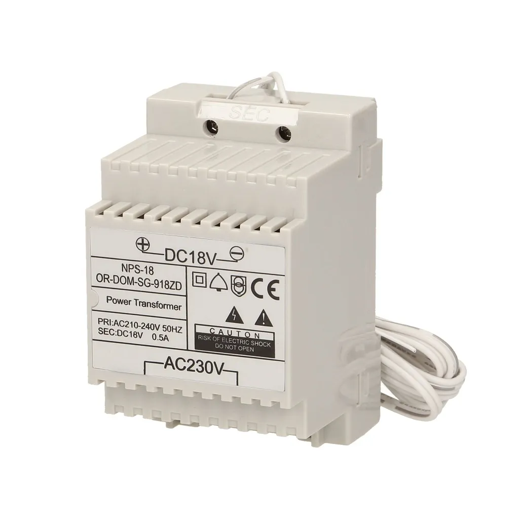 140392-DC18V DIN rail power adapter for SAGITTA and SAGITTA MULTI doorphone series-ORN