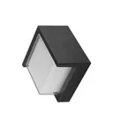 102119-WALLS G1 Square Black 15W 4000K IP65 WALL LIGHT