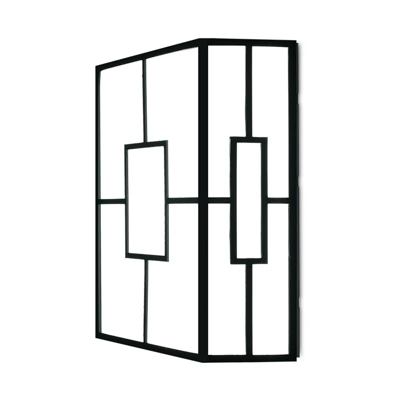 102124 - VENETO A Square Black 20W 3IN1 IP44 WALL LIGHT