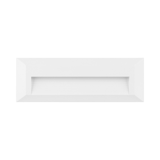 [BYRBG38-01900] 102125-VEKTA B Rectangle White 3W 3000K IP65 WALL LIGHT