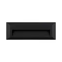 102126-VEKTA B Rectangle Black 3W 3000K IP65 WALL LIGHT