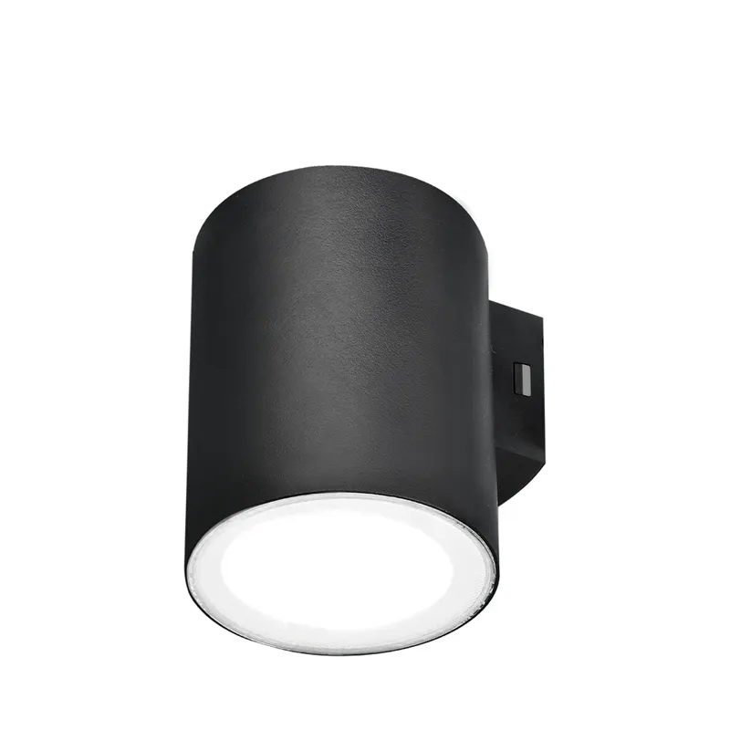 102127-VEKTA D WL.1 Black 1X9W 3000K IP65 WALL LIGHT