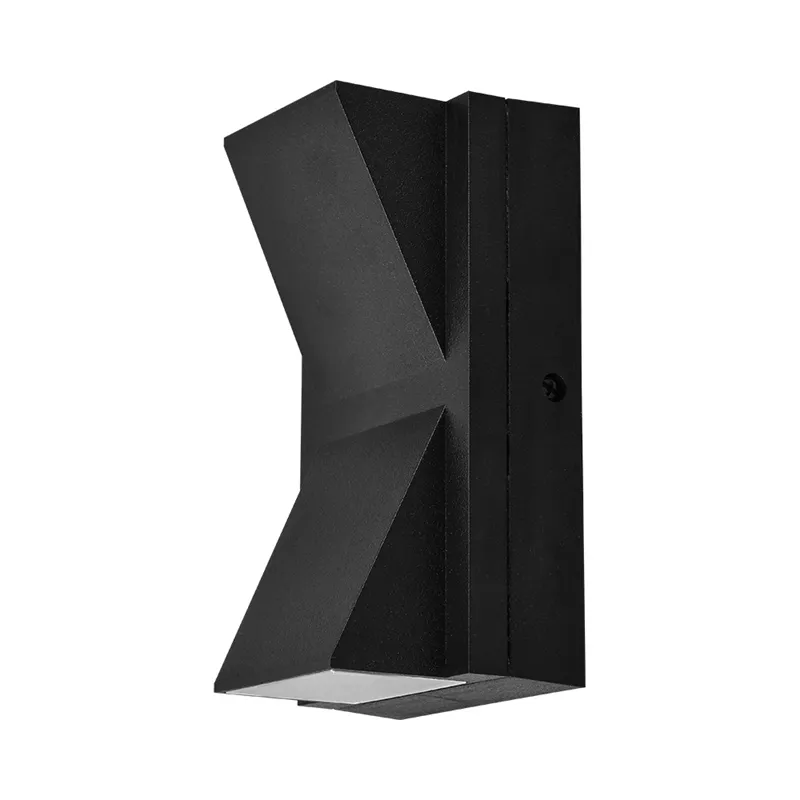 102130-VEKTA C WL.2 Black 2x6W 3000K IP65 WALL LIGHT