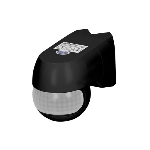 [ORNOR-CR-262/B] 140455 - Motion sensor 220°, IP44 Black