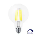 120142 - 8W E27 G95 CLEAR DIMMABLE 2700K BULB BRY