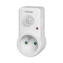 140465 - Plug-in motion detector, 120° IP20, 280W