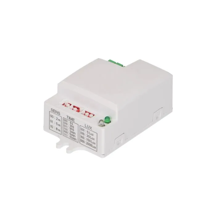140473 - Mini, flat microwave sensor 360° with DIP switch