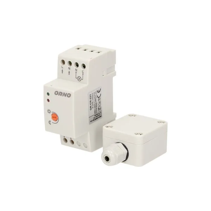 140478 - Capteur crépusculaire DIN avec sonde externe, IP65