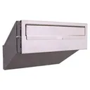 148033- SAMOA a mailbox pass-through mailbox with cylinder lock, inox