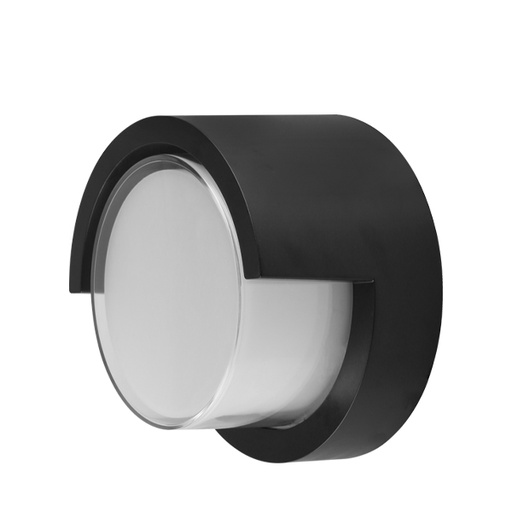 [BRYBG38-01011] 102133-WALLS G1 Round Black 15W 4000K IP65 WALL LIGHT