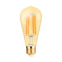 120148 - 6W E27 ST64 AMBER FILAMENT 2200K LED BULB BRY
