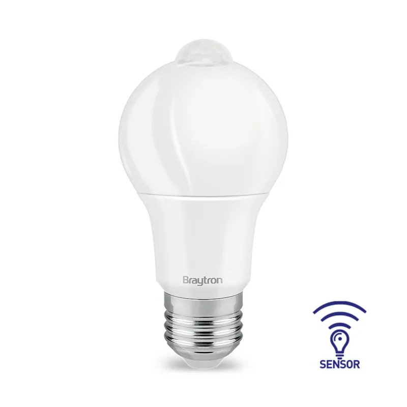 101106 - ADVANCE 9W MOTION SENSOR E27 A60 3000K LED BULB BRY