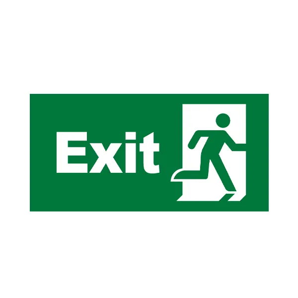 101142 - EXIT DOOR SIGN PVC - BRY