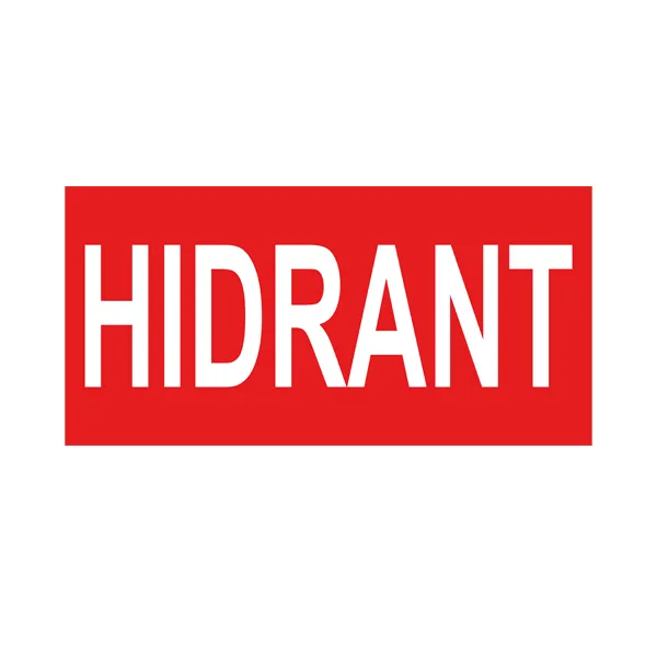 101145 - EXIT SIGN HIDRANT STICKER - BRY
