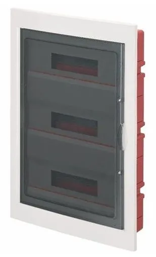 143360- Inbouw verdeelkasten, 36 modules met wit frame en rookkleurige deur 335x510x85mm IP40 FAEG