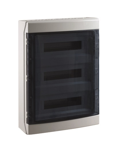 145540- Sealed Wall Distribution Boxes 54 modules with colored door 418x586x148mm IP65 FAEG  