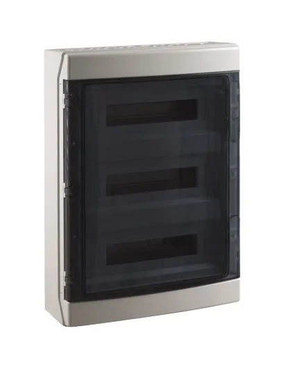 145540- Sealed Wall Distribution Boxes 54 modules with colored door 418x586x148mm IP65 FAEG  