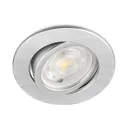 102016 - 7W G3 ROUND SILVER 3IN1 LED DOWNLIGHTBRY
