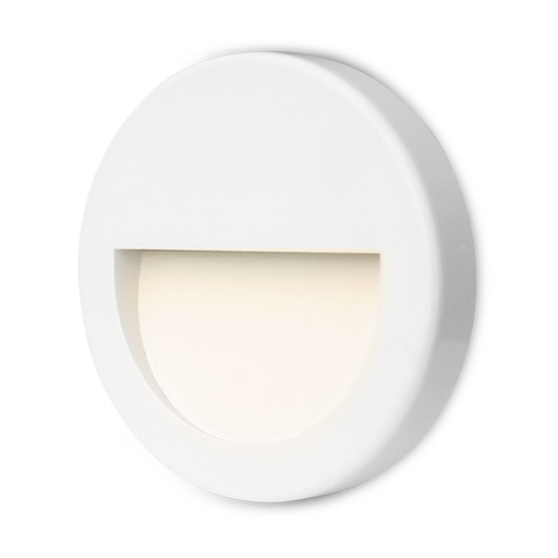 [BRYBG38-02000] 102037 - VEKTA 3W ROUND WHT 3000K B IP65 WALL FIXTURE-BRY