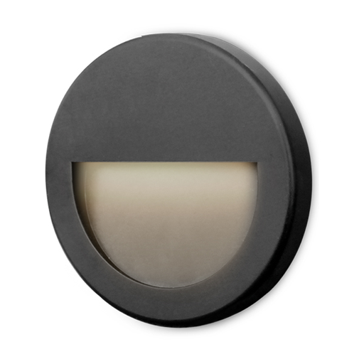 [BRYBG38-02001] 102038 - VEKTA 3W ROUND BLACK 3000K B IP65 WALL FIXTURE-BRY