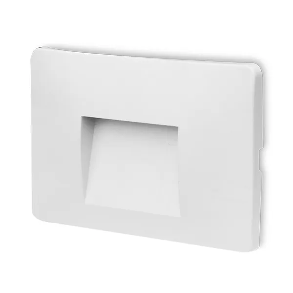102039 - VEKTA 3W SQUARE WHT 3000K B IP65 WALL FIXTUREBRY