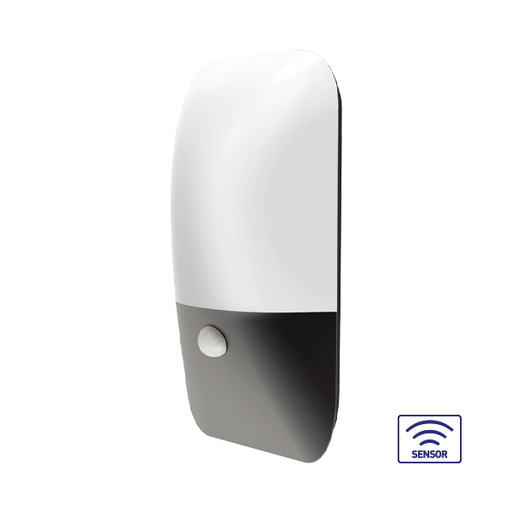 [BRYBG40-01002] 102049 - PIRUS 12W SENSOR 3000K IP54 WALL FIXTURE-BRY
