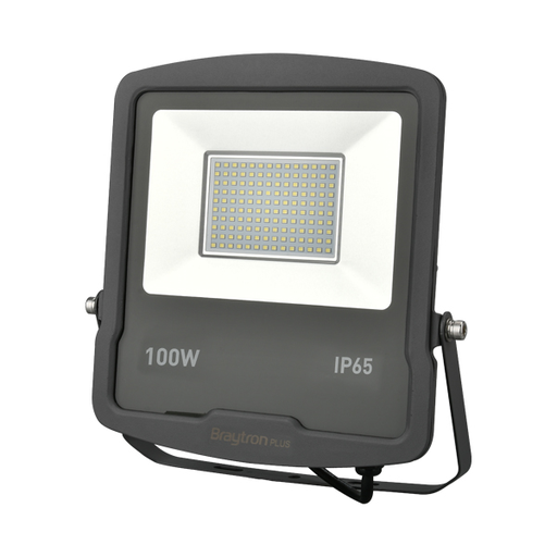 [BRYBT61-09102] 101830-BRY-FLOOD-SL-100W-GRY-3000K-IP65-LED FLOODLIGHT
