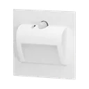 140521-DRACO LED NEW 1.5W, recessed step light, 12VDC, 30lm, 6000K, white, motion and twilight sensors