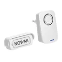 143076 - ERATO AC wireless doorbell, 230V with learning system 4step volume control, 5080 dB sound level, 32 ringtones to choose from