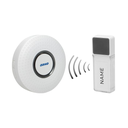140541 - TORINO 2 AC wireless doorbell with learning system, 58 ringtones and a waterproof button; operation range up to 400m;