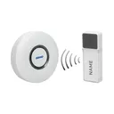 140541 - TORINO 2 AC wireless doorbell with learning system, 58 ringtones and a waterproof button; operation range up to 400m;