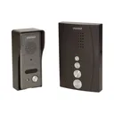 143091 - Single family doorphone, handset free, ELUVIO aluminium housing; loudspeaker; wires 4+2; black indoor unit