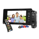 140571 - ARCUS RFID, 7˝ single family video doorphone, black  9 selectable ringtones, a touch panel with backlit buttons and an additional gate control function, it supports two inputs (the possibility of connecting two video cameras)