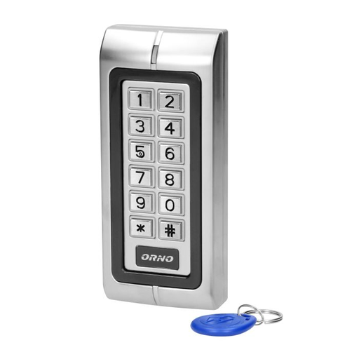 [ORNOR-ZS-815] 143133 - Code lock with card and proximity tags reader, IP44 compatible with electromagnetic locks and access control systems; controls other electric or alarm appliances; has one relay output and a card/proximity tags reader