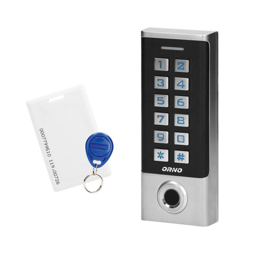 [ORNOR-ZS-823] 143139 - Code lock with digital keypad proximity tags/cards reader and fingerprint reader, IP68, 1 relay output (3A), non-volatile EPROM memory stores stored codes and parameters in the memory in the event of a power failure