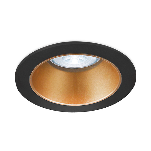 [BRYBH03-05116] 103019 - BETA B ROUND BLACK-GOLD IP20 SPOTLIGHT FIXTURE-BRY