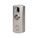 143147- Exit button with LED backlight, surface mounted Solid, aluminum casing, equipped with a LED backlight button, enables the opening of a door equipped with electric strike